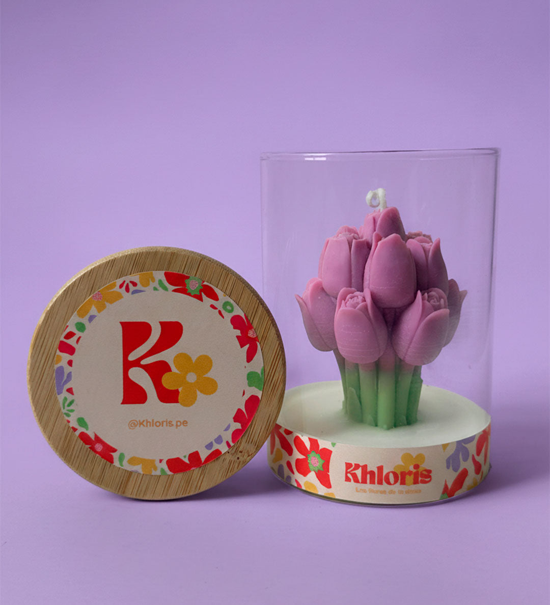 Ramo de tulipanes lilas