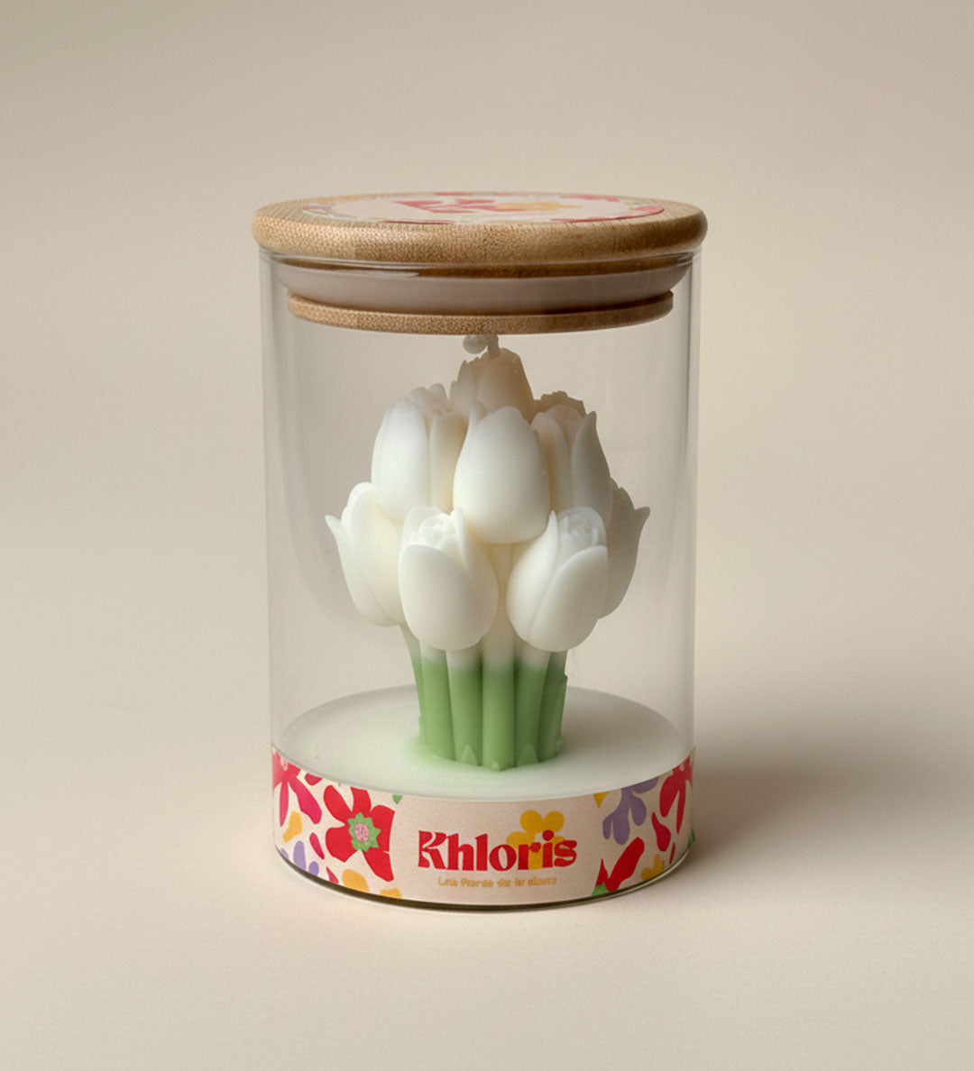 Ramo de tulipanes blancos