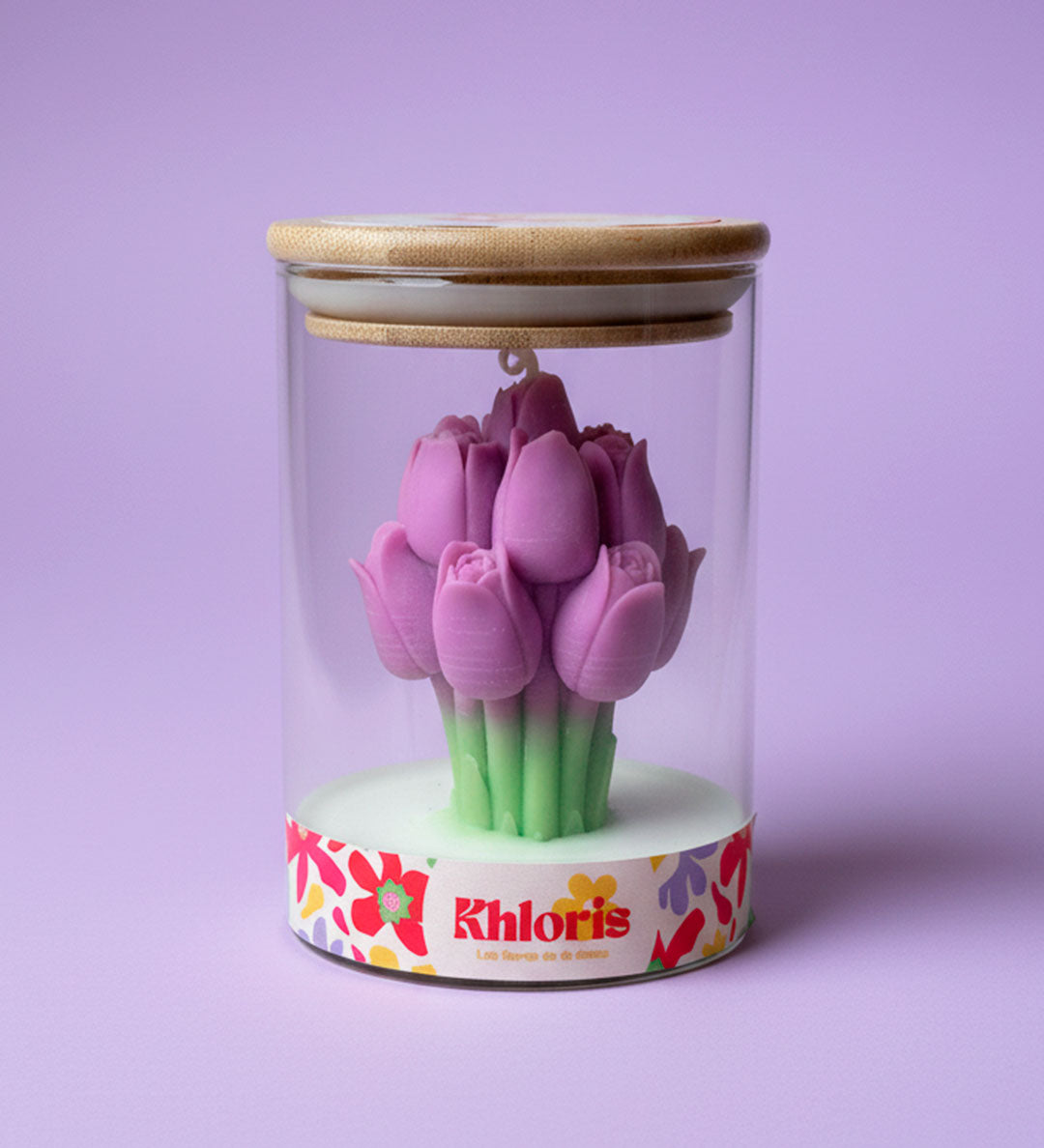 Ramo de tulipanes lilas