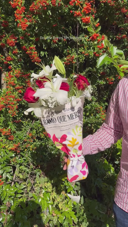 Ramo de Rosas y Lirios